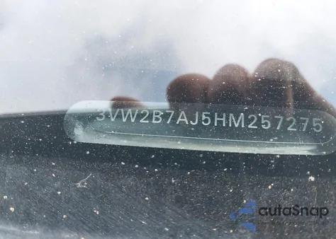 2017 Volkswagen Jetta 1.4T S из США, поврежденный, VIN 3VW2B7AJ5HM257275